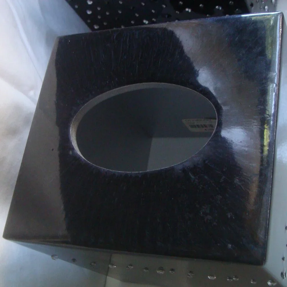 MIKE+ALLY NYC Crystal Ebony Black Boutique Tissue Box Cover *with flaws*